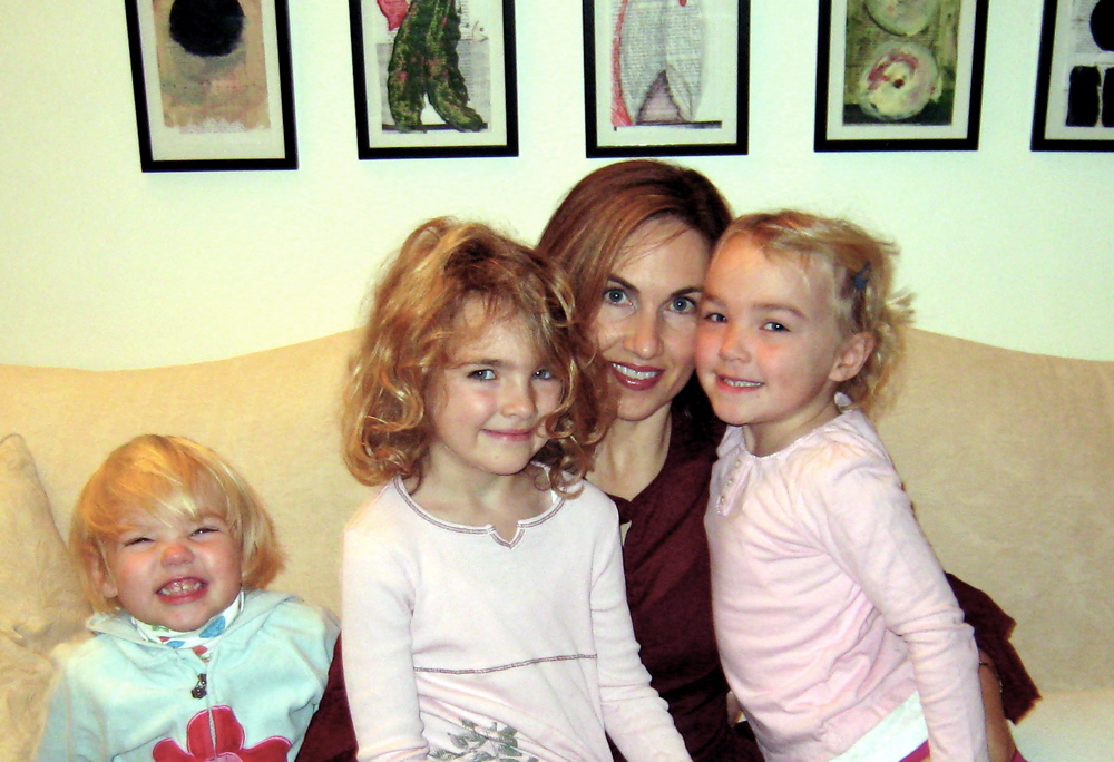 Cate Curry and daughters