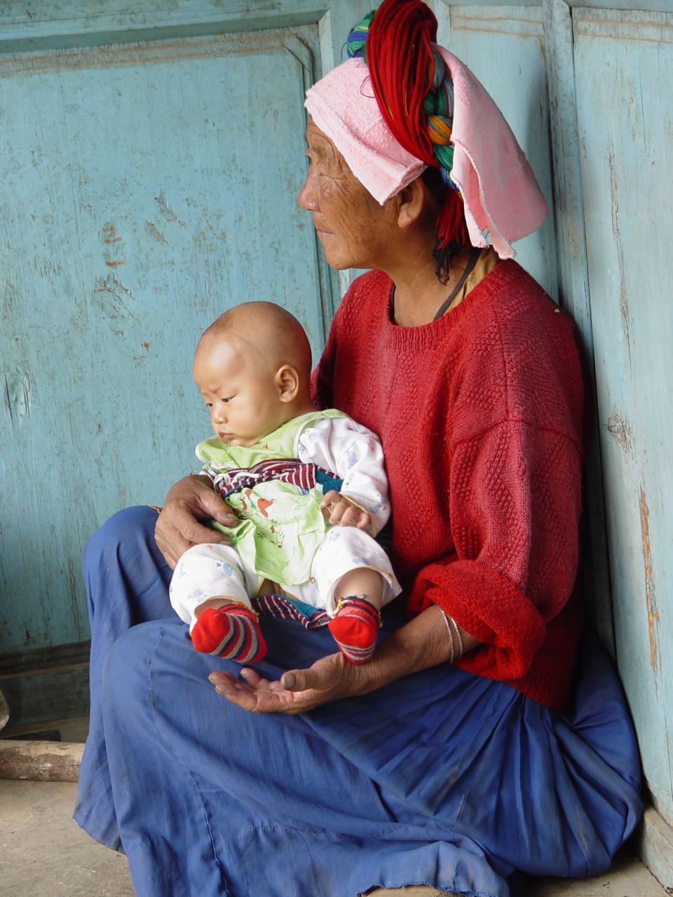 Woman and baby